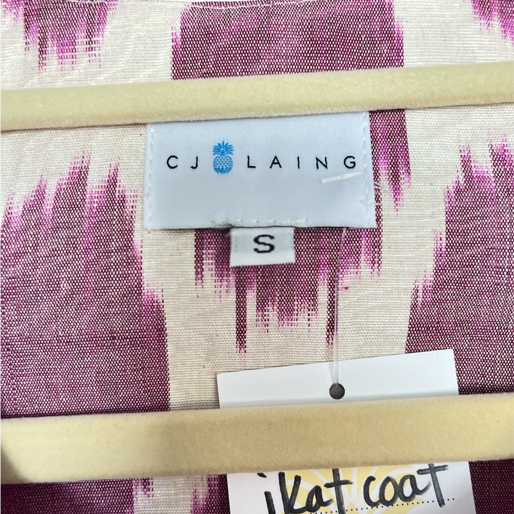 CJ LAING Ikat Coat Size Small - Picture 3 of 5